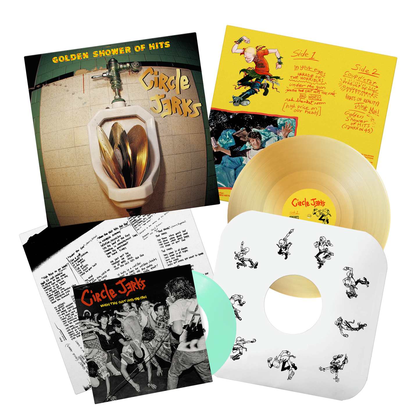 Golden Shower of Hits | Gold Vinyl+7 Inch Bundle
